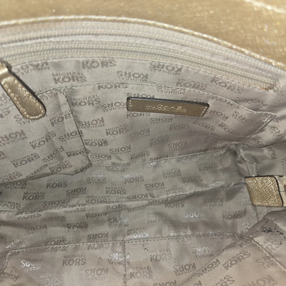 Michael Kors Metallic Gold Tote - Picture 3 of 4